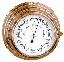 Barometer, solid brass