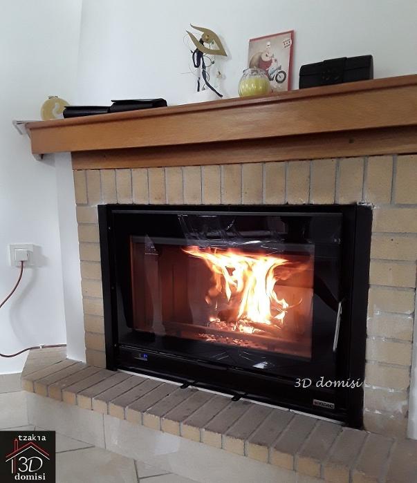 μετατροπη παρδοσιακου τζακιου σε ενεργειακο με ενθετη κασετα ιλιον