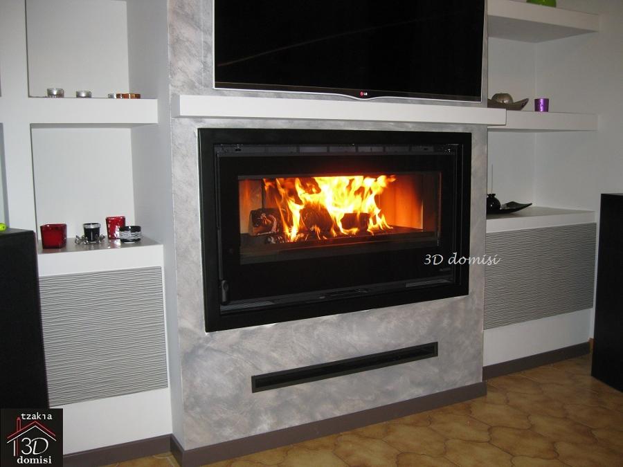 μετατροπη παρδοσιακου τζακιου σε ενεργειακο με ενθετη κασετα ιλιον