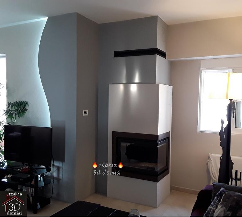 Ενεργειακό Τζάκι Καλοριφέρ και Κατασκευές Γυψοσανίδας, Πετρούπολη