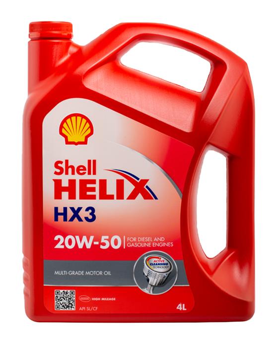 SHELL HELIX HX3 20W-50 ΔΟΧΕΙΟ 4LT