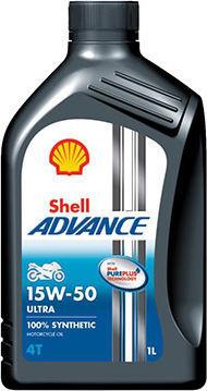 SHELL ADVANCE 4T ULTRA 15W-50 ΔΟΧΕΙΟ 1LT