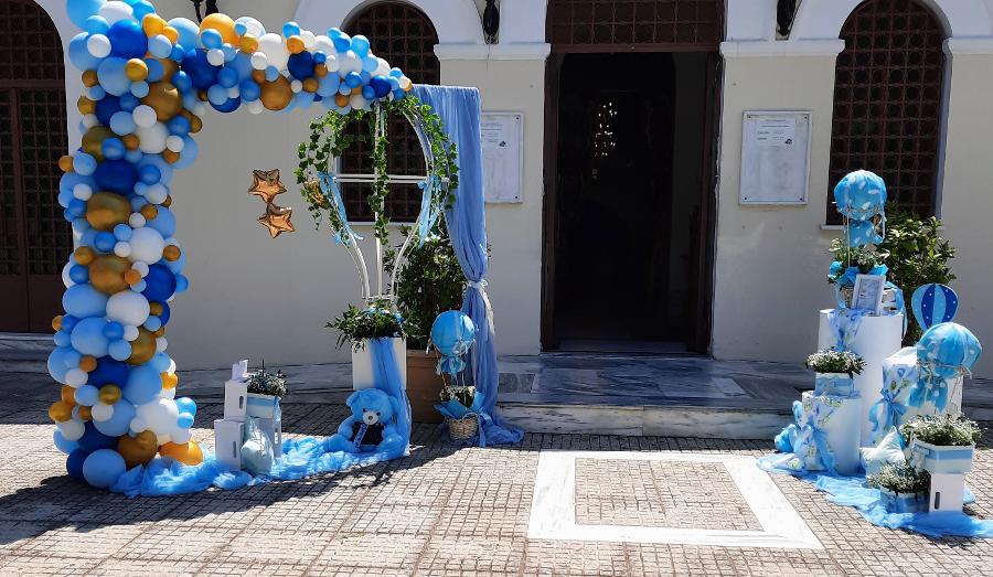 Στολισμός Βάπτισης για αγόρι με θέμα το 