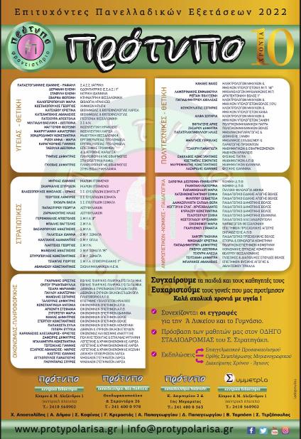 Φροντιστήρια μέσης εκπαίδευσης Λάρισα: Πρότυπο Εκπαιδευτικός όμιλος, Φροντιστήριο μέσης εκπαίδευσης Λάρισα