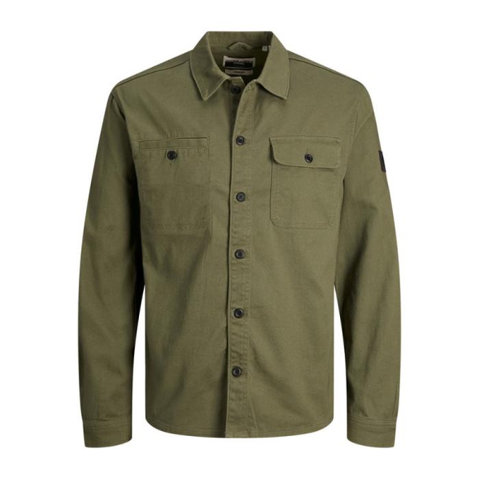 Jack & Jones Jcoben ελαστικό καπαρτινέ cargo πουκάμισο - Four Leaf Clover