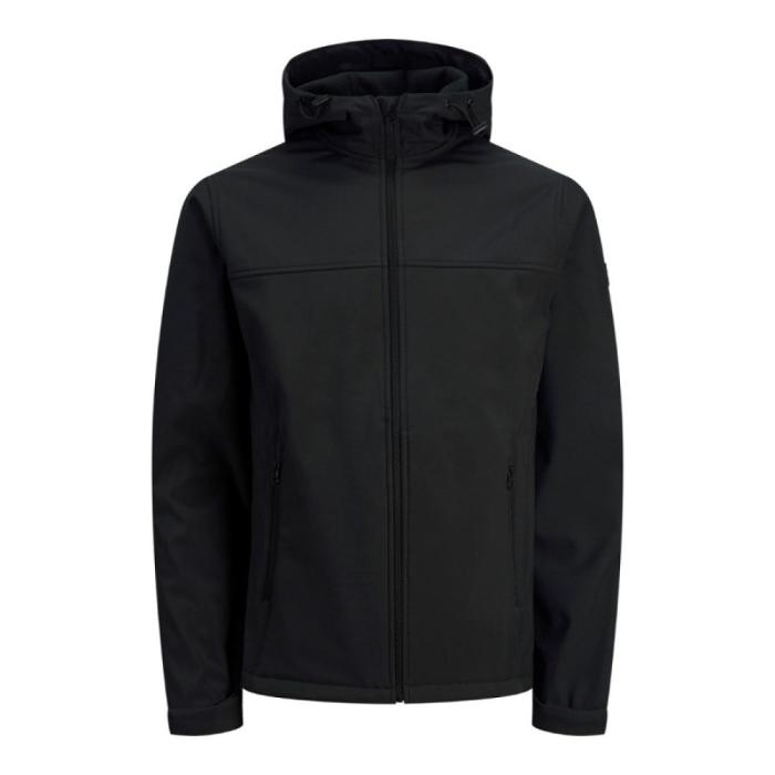 Jack & Jones Marvin Hood Softshell Jacket - Black