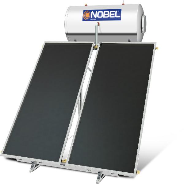 NOBEL CLASSIC Glass 200lt/4.0 m2 ηλιακός θερμοσίφωνας με επιλεκτικό συλλέκτη ΑPOLLON διπλής ενέργειας