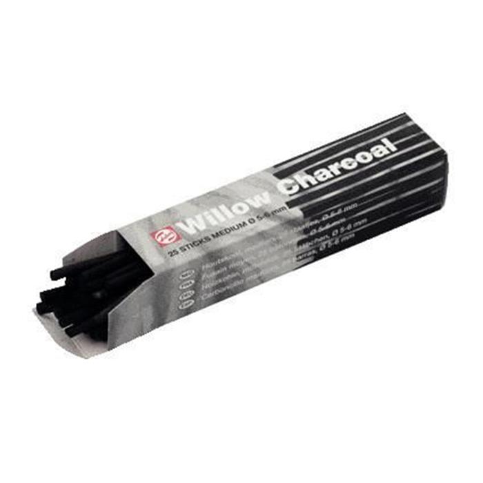 TALENS CHARCOAL MEDIUM 25 STICKS