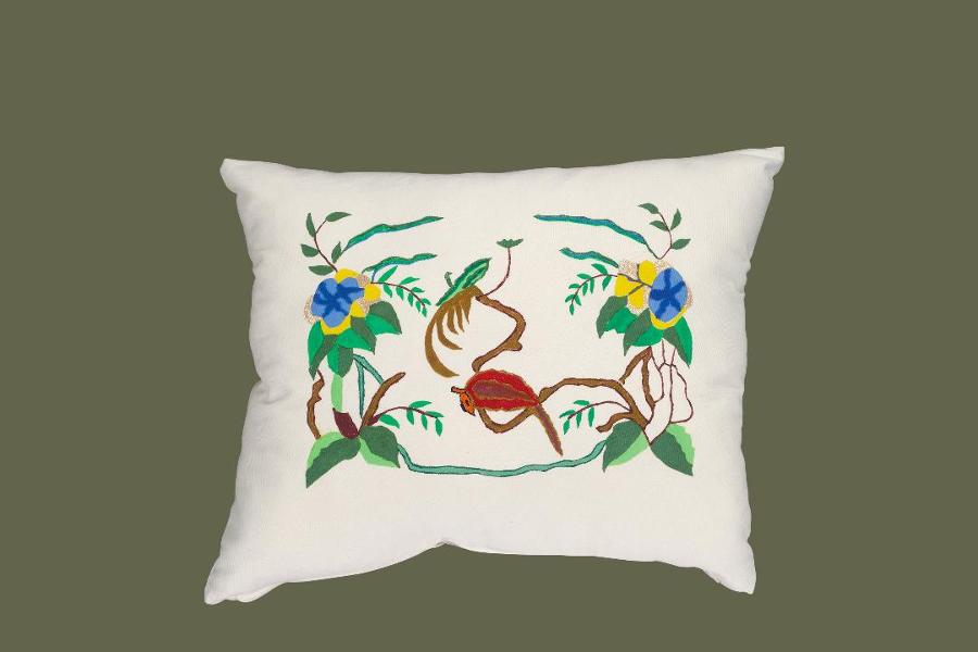 ΠΑΡΑΔΟΣΙΑΚΟ ΣΧΕΔΙΟ ΣΙΑΤΙΣΤΑΣ 19ου αι.                                    ΠΑΡΑΔΟΣΙΑΚΑ ΧΕΙΡΟΠΟΙΗΤΑ ΜΑΞΙΛΑΡΙΑ ΖΩΓΡΑΦΙΣΜΕΝΑ ΣΤΟ ΧΕΡΙ: MEDORA, Χειροποίητο διακοσμητικό μαξιλάρι με ζωγραφιά Βόρεια Προάστια, Βαρυμπόμπη, Διονυσος, Ιπποκράτειος Πολιτεία