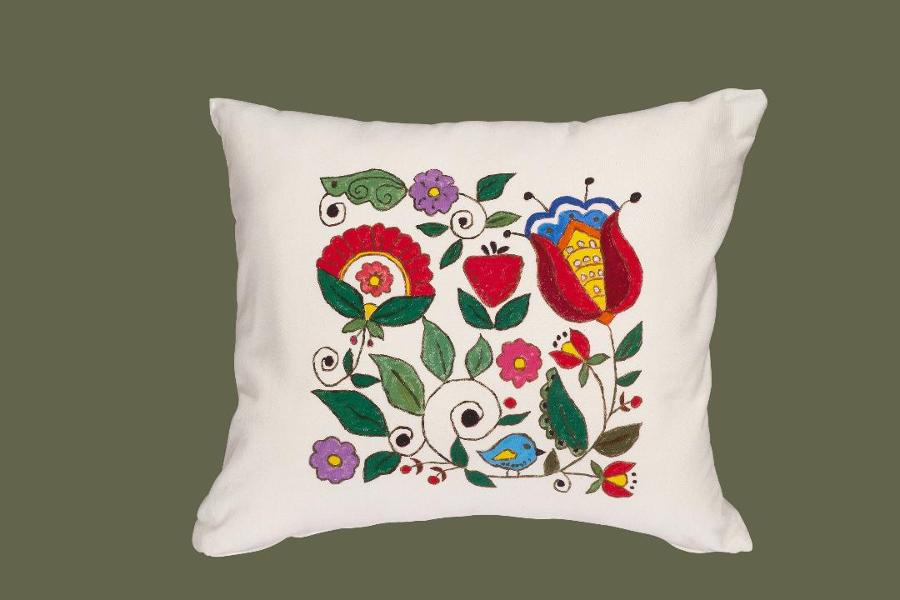 ΠΑΡΑΔΟΣΙΑΚΟ ΣΧΕΔΙΟ, Medora Handmade, Χειροποίητα μαξιλάρια με ζωγραφιά, Παραδοσιακά διακοσμητικά μαξιλάρια ζωγραφισμένα στο χέρι Βόρεια Προάστια