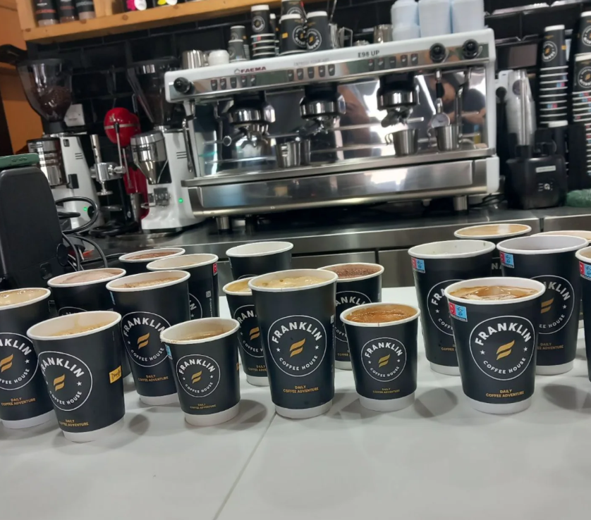 Το Franklin coffee house Nicosia delivery cafe εξυπηρετεί την Λευκωσία με delivery καφέ κτλ.